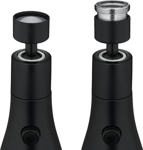 Аератор N'oveen XL1077B Black з поворотом 360° (5902221623318) - зображення 7