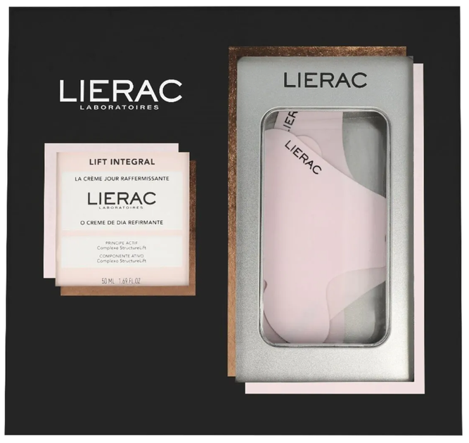 Zestaw kosmetyków pielęgnacyjnych Lierac Lift Integral Krem na dzień 50 ml + Płatki na twarz silikonowe 3 szt (3701436927516) - obraz 1