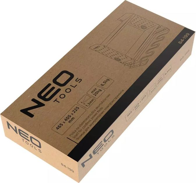 Półka na elektronarzędzia NEO Tools 84-199 465 x 405 x 225 mm (5906692015498) - obraz 12