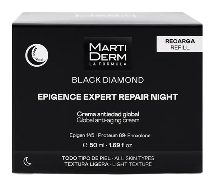 Змінний блок Крем для обличчя Martiderm Black Diamond Epigence Expert Repair Night 50 мл (8436589053519) - зображення 3