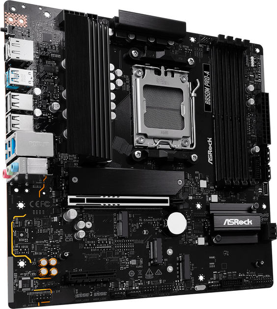 Материнська плата ASRock B850M Pro-A (sAM5, AMD B850, PCI-Ex16) - зображення 2