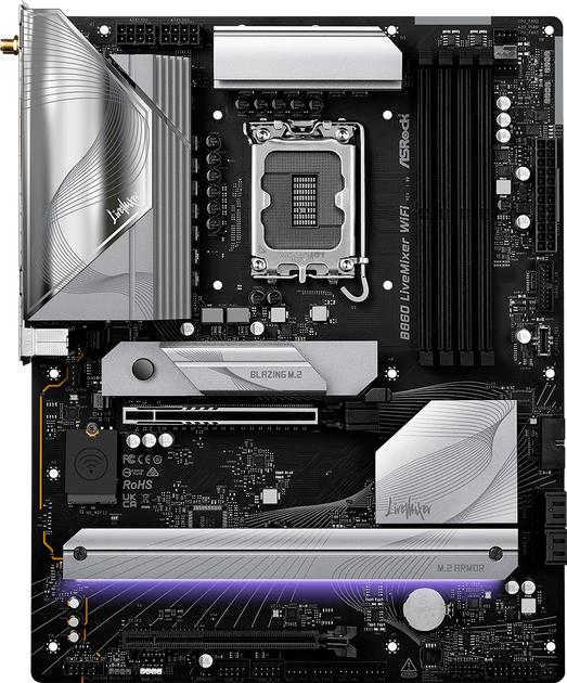 Материнська плата ASRock B860 LiveMixer Wi-Fi (s1851, Intel B860, PCI-Ex16) - зображення 1
