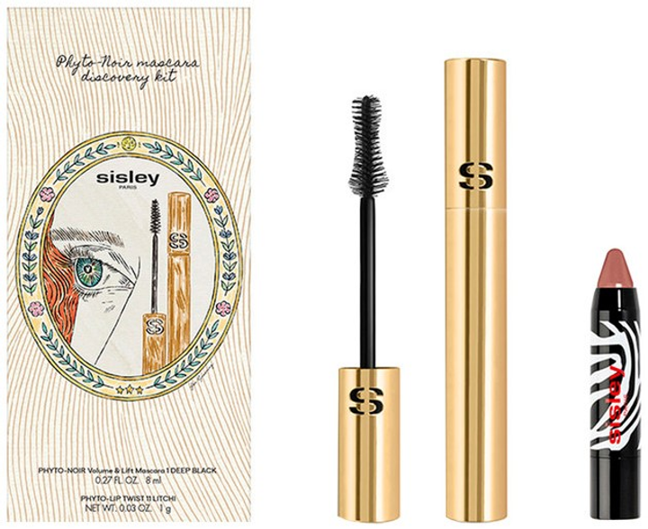 Zestaw kosmetyków do makijażu Sisley Phyto-Noir  Tusz do rzęs 8 ml + Phyto-Lip Twist Balsam do ust 1 g (3473311850089) - obraz 1