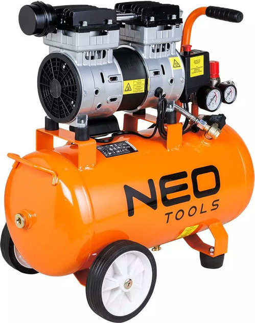 Kompresor bezolejowy NEO Tools 24 l 230 V 12K021-1 (5907558479621) - obraz 2