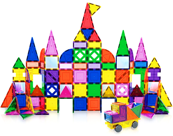 Bloki magnetyczne Picasso Tiles 3D Magnetic Building 152 elementy PT152 (817338026943) - obraz 2
