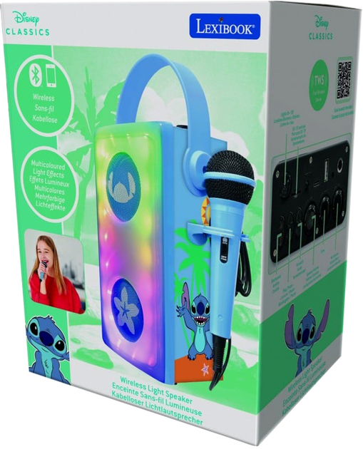 Микрофон с динамиком Lexibook Stitch синий BTP185DZ (3380743107004) - зображення 2