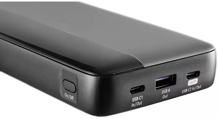 Powerbank Intenso HE25000 25000 mAh 140W PD+QC3.0 Gray/Black (7350060) - obraz 3