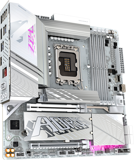Материнська плата Gigabyte Z890M Aorus Elite Wi-Fi7 ICE (s1851, Intel Z890, PCI-Ex16) - зображення 2