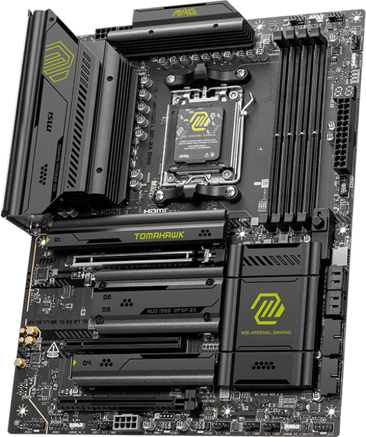 Материнська плата MSI MAG X870E Tomahawk Wi-Fi (sAM5, AMD X870E, PCI-Ex16) - зображення 2