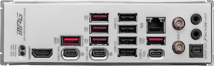 Материнська плата MSI MPG X870E Edge Ti Wi-Fi (sAM5, AMD X870E, PCI-Ex16) - зображення 4