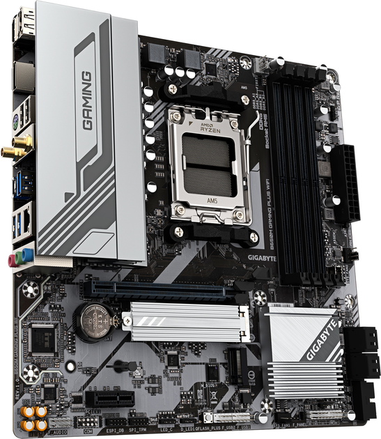 Płyta główna Gigabyte B650M GAMING PLUS WIFI (sAM5, AMD B650, PCI-Ex16) - obraz 2