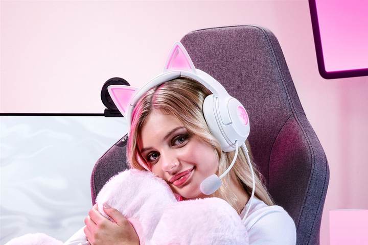 Słuchawki Razer Kraken Kitty V2 White (RZ04-04730600-R3M1) - obraz 8