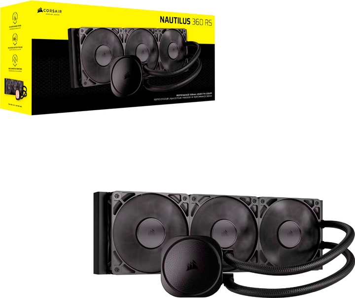 System chłodzenia wodą Corsair Nautilus 360 RS Black (CW-9060089-WW) - obraz 11