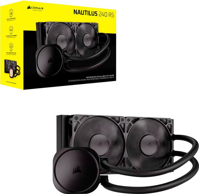 System chłodzenia wodą Corsair Nautilus 240 RS Black (CW-9060088-WW) - obraz 9