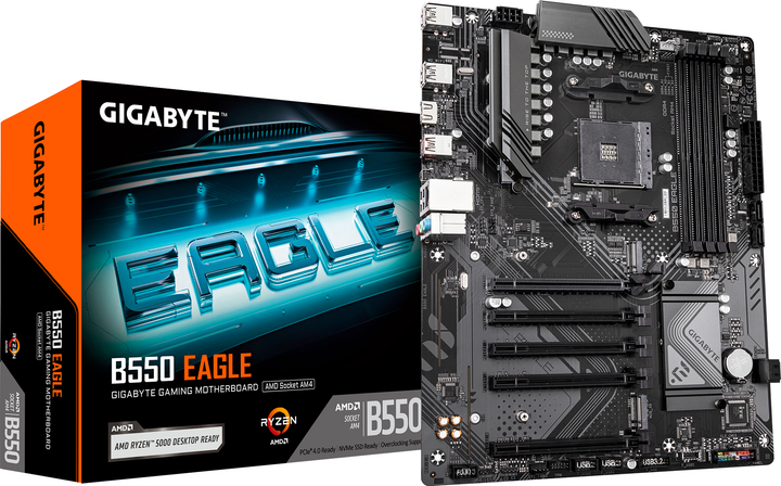 Материнська плата Gigabyte B550 Eagle (sAM4, AMD B550, PCI-Ex16) - зображення 4