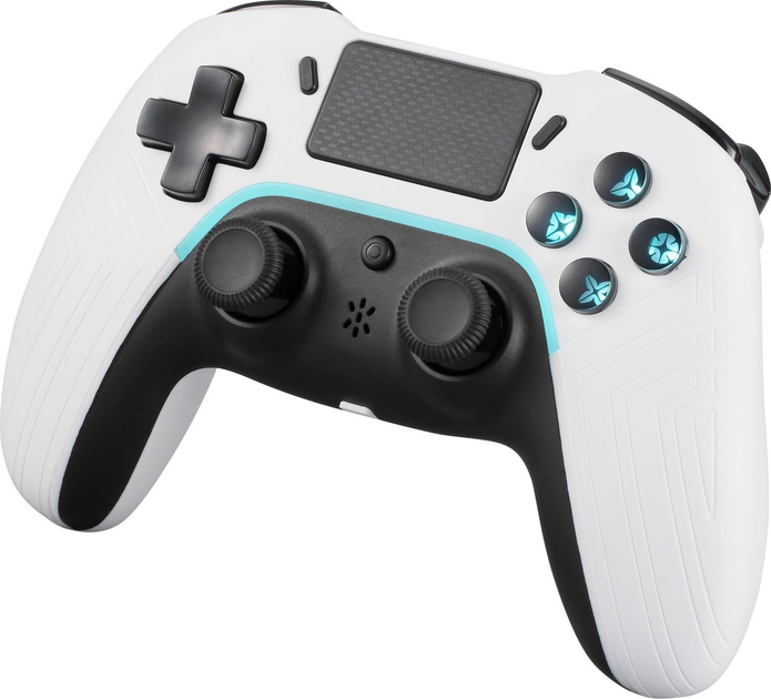 Kontroler bezprzewodowy Deltaco Gaming PS4/PC BT White (7333048057099) - obraz 2