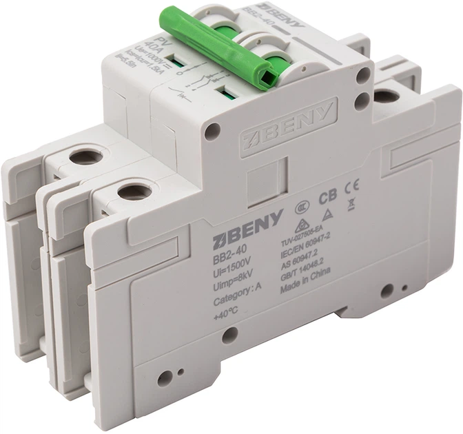 Автоматичний вимикач постійного струму Beny BB2-40 (NV822645) - зображення 2