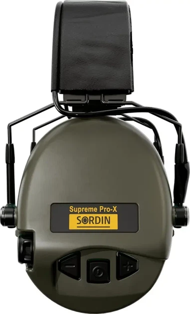 Активні навушники Sordin Supreme Pro X Slim Green (сумісні з ARC Rail) + Адаптери - зображення 3