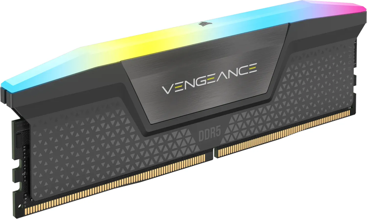 Оперативна пам'ять Corsair DDR5-5200 16384MB PC5-41600 Vengeance RGB Black (CMH16GX5M1B5200Z40) - зображення 2