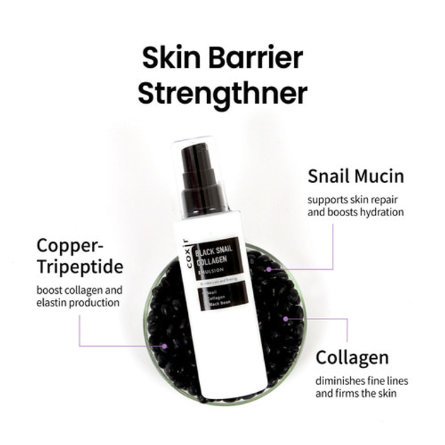 Emulsja do twarzy Coxir Black Snail Collagen 100 ml (8809080826188) - obraz 3