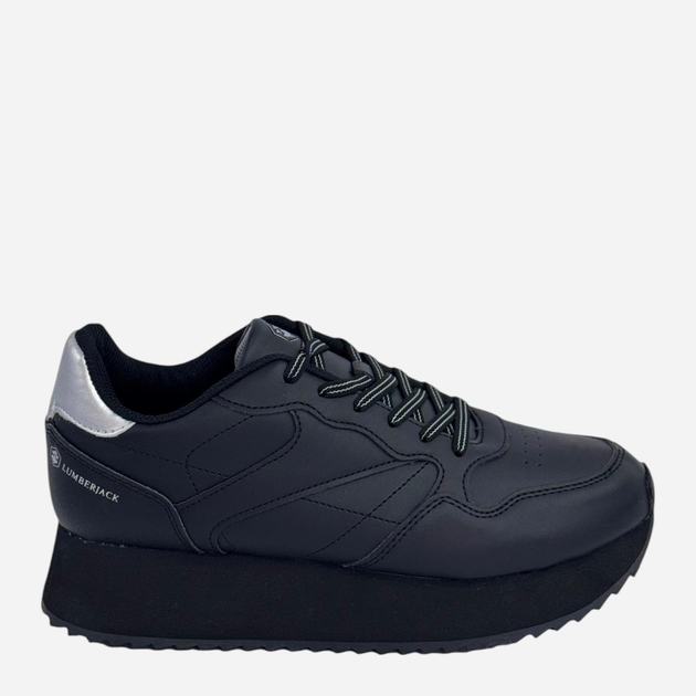 Sneakersy damskie na wysokiej platformie Lumberjack Linette SW72711-002S01CB003 41 27 cm Czarne (8050990671591) - obraz 1