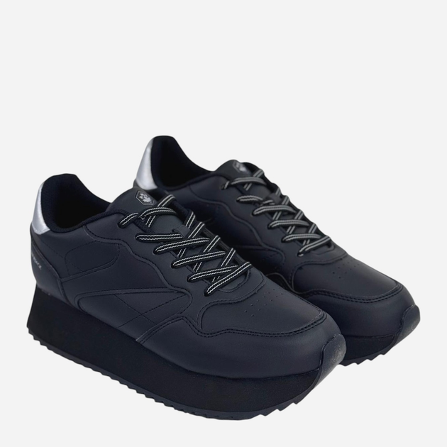 Sneakersy damskie na wysokiej platformie Lumberjack Linette SW72711-002S01CB003 41 27 cm Czarne (8050990671591) - obraz 2