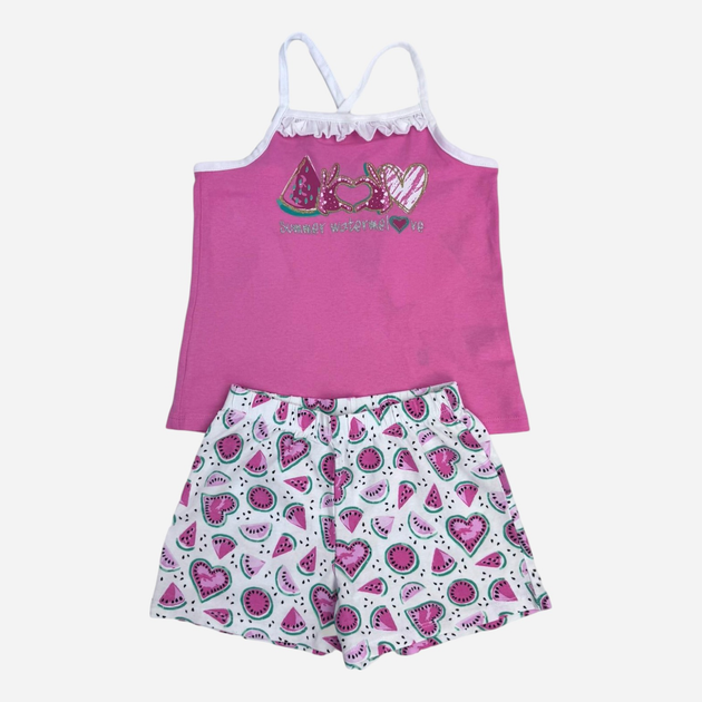 Komplet dziecięcy dla dziewczynki (koszulka bez rękawów + spodenki) Chicco 09073736000000-031 104 cm Różowy/Biały (8059609332946) - obraz 1