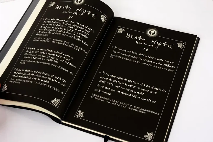 Тетрадь Смерти Death Note блокнот аниме книжка в наборе с ручкой пером манга - изображение 8