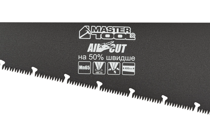 Ножовка по дереву Mastertool 400 мм 10T х 1" тройная заточка с тефлоновым покрытием (14-2440) - изображение 3