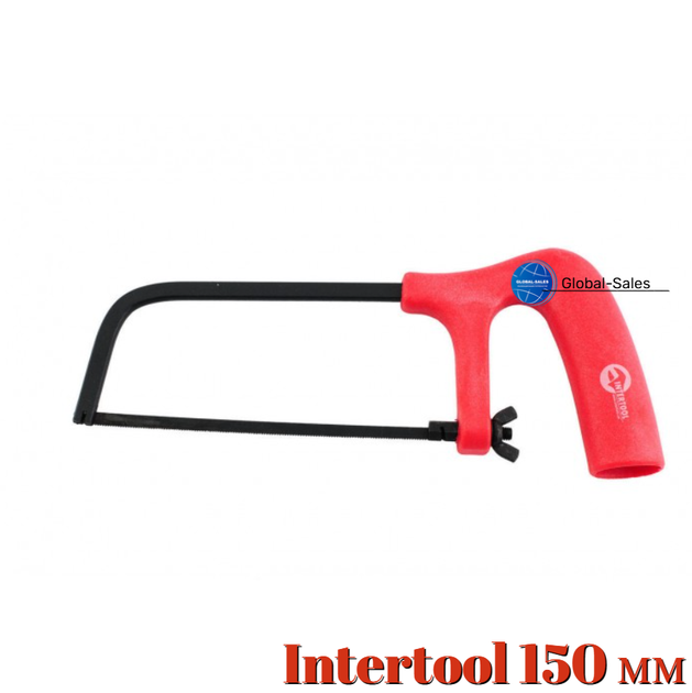Ножівка по металу Intertool 150 мм пластикова ручка (HT-3307) - Фото 1 Ножівка по металу Intertool 150 мм пластикова ручка (HT-3307) - зображення 1