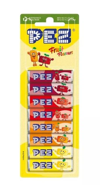Фруктовые конфеты ПЕЦ PEZ Fruit Flavours 8 шт запаски 68 г