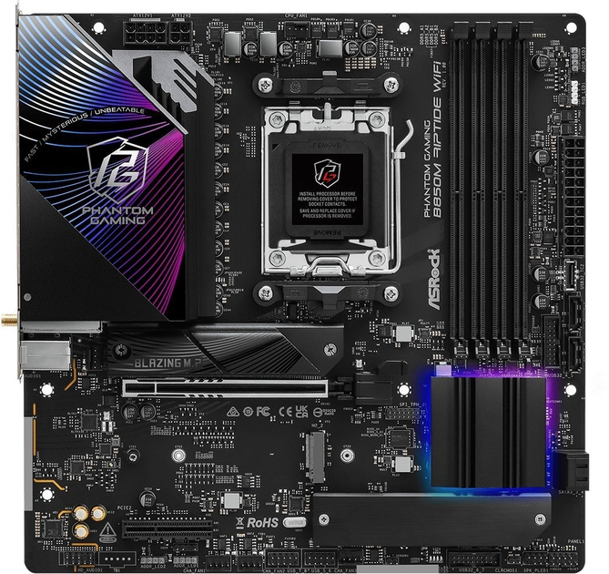 Płyta główna ASRock B850M Riptide Wi-Fi (sAM5, AMD B850, PCI-Ex16) - obraz 2