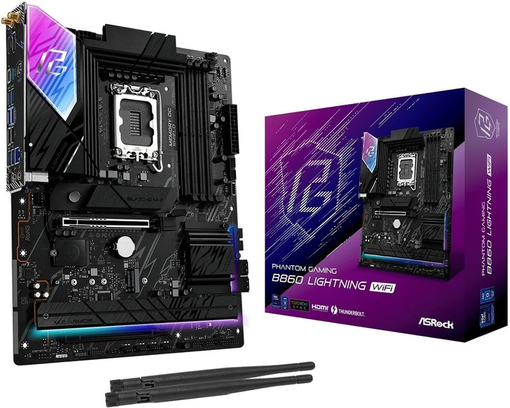 Материнська плата ASRock B860 Lightning Wi-Fi (s1851, Intel B860, PCI-Ex16) - зображення 6