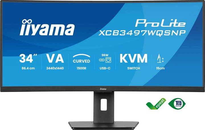 Монітор 34" Iiyama ProLite XCB3497WQSNP-B1 - зображення 2