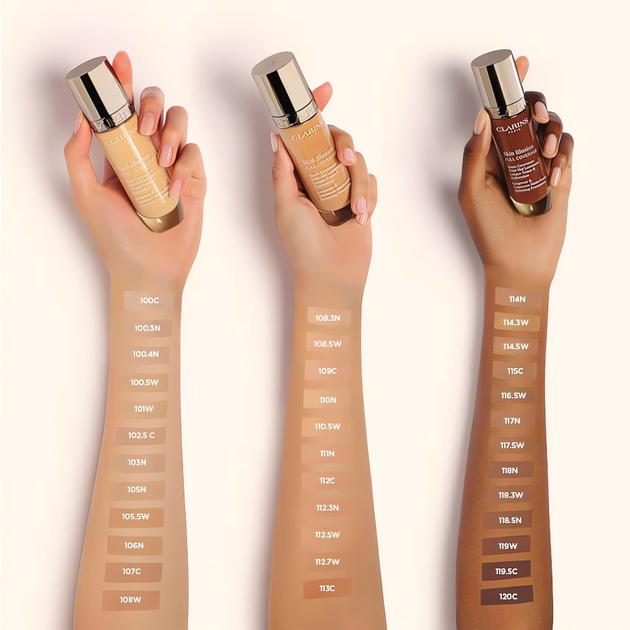 Тональний крем для обличчя Clarins Skin Illusion Full Coverage 110.5W 30 мл (3666057241451) - зображення 5
