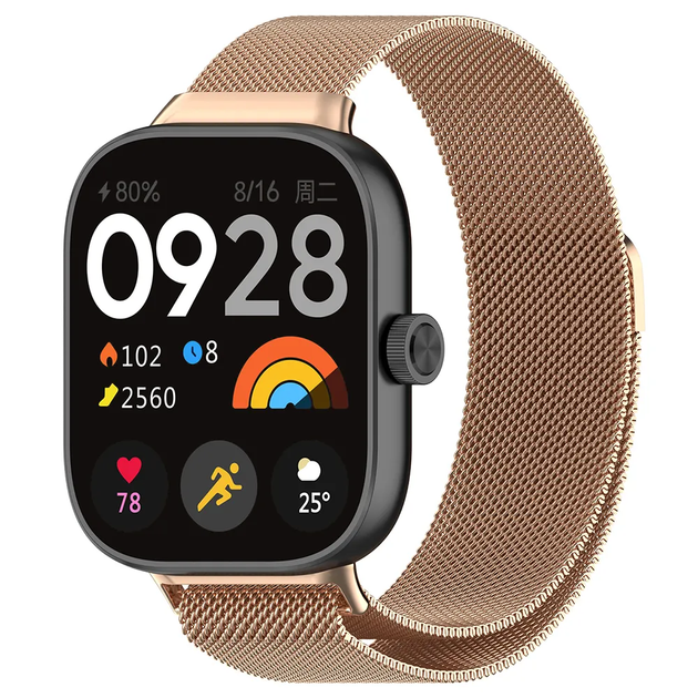 Ремешок миланская петля для Xiaomi Redmi Watch 4 | Redmi Watch 5 розовое золото - изображение 3