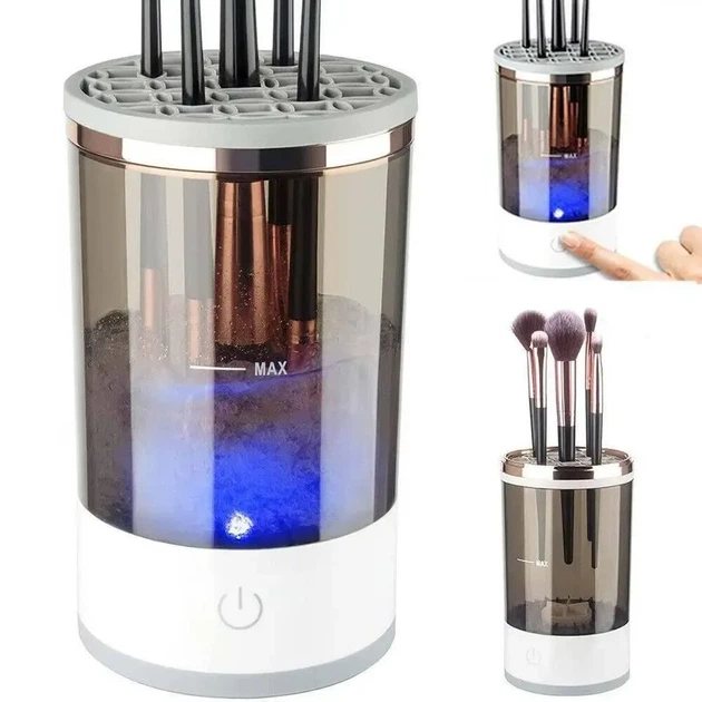 Электрический очиститель косметических кистей Makeup Brush Cleaner с USB зарядкой 9516 - Фото 8 Электрический очиститель косметических кистей Makeup Brush Cleaner с USB зарядкой 9516 - изображение 8