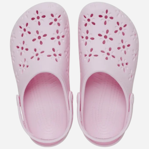 Жіночі крокси Crocs Classic Floral Cut Out Clog 210927-6ZW 39-40 (M7/W9) Світло-рожеві (198445118142) - зображення 5
