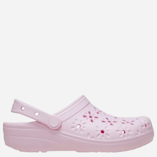 Chodaki damskie Crocs Classic Floral Cut Out Clog 210927-6ZW 41-42 (M8/W10) Jasnoróżowe (198445118159) - obraz 1