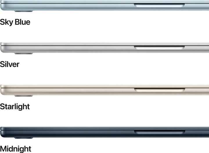 Laptop Apple MacBook Air 15.3" M4 24/512GB 2025 (MC6K4RU/A) (QWERTY+cyrylica) Starlight - obraz 3