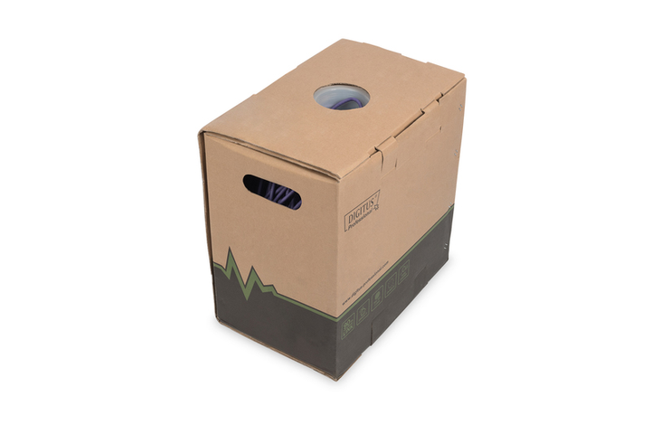 Вита пара Digitus CAT 6 U-UTP AWG 23/1 LSZH-1 фіолетовий 305 м (DK-1613-VH-305) - зображення 2