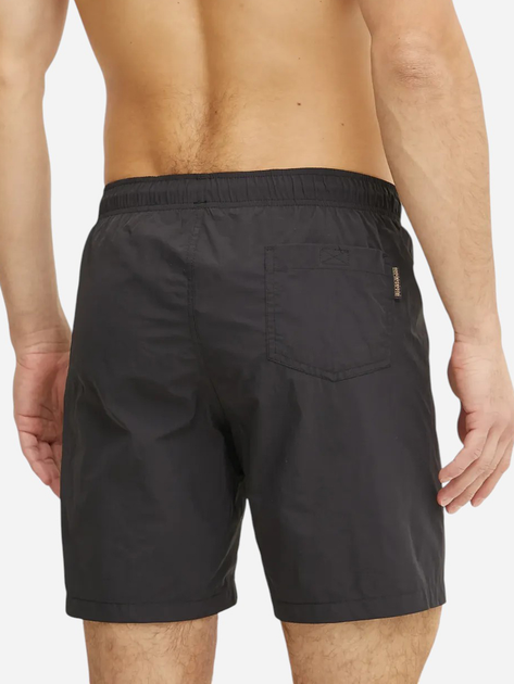 Пляжні шорти чоловічі Napapijri V-Box Logo NP0A4IBK0411 2XL Чорні (198265072181) - зображення 2