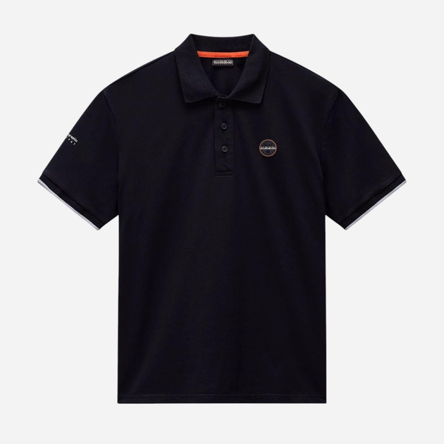 Koszulka polo męska Napapijri E-Badge Sum NP0A4IDA0411 L Czarna (198265094053) - obraz 5