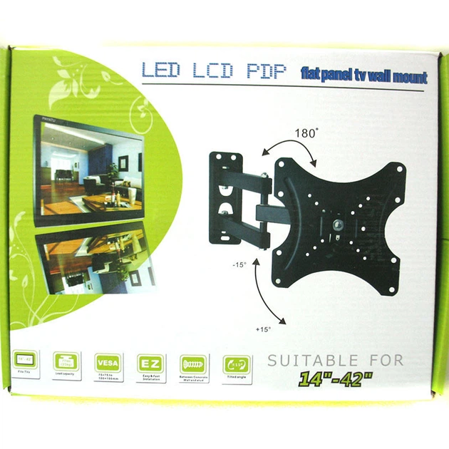 Кронштейн для телевизоров и мониторов Wall Mount 14-42 CP-302 4740 Черный - Фото 7 Кронштейн для телевизоров и мониторов Wall Mount 14-42 CP-302 4740 Черный - изображение 7