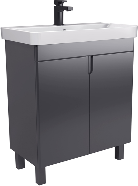 Тумба універсальна МОЙДОДИР Simple Graphite 70-U з умивальником River 70 графітова від Rozetka на платформі USKIDKA Акція на Тумба універсальна МОЙДОДИР Simple Graphite 70-U з умивальником River 70 графітова від Rozetka