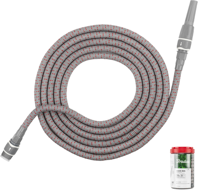 Шланг растягивающийся (комплект) Bradas Secret Dots 12 м White Line (WSCH12GYRD) 