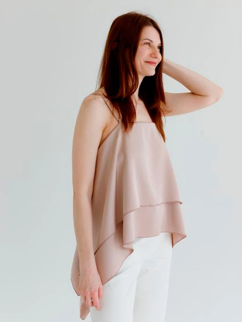 Топ женский ARTKNIT Fashion One Size Тауп (4823093472822) - Фото 5 Топ женский ARTKNIT Fashion One Size Тауп (4823093472822) - изображение 5