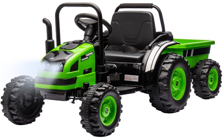 Traktorek z przyczepką Milly Mally Farmer Zielony (5901761129069) - obraz 1