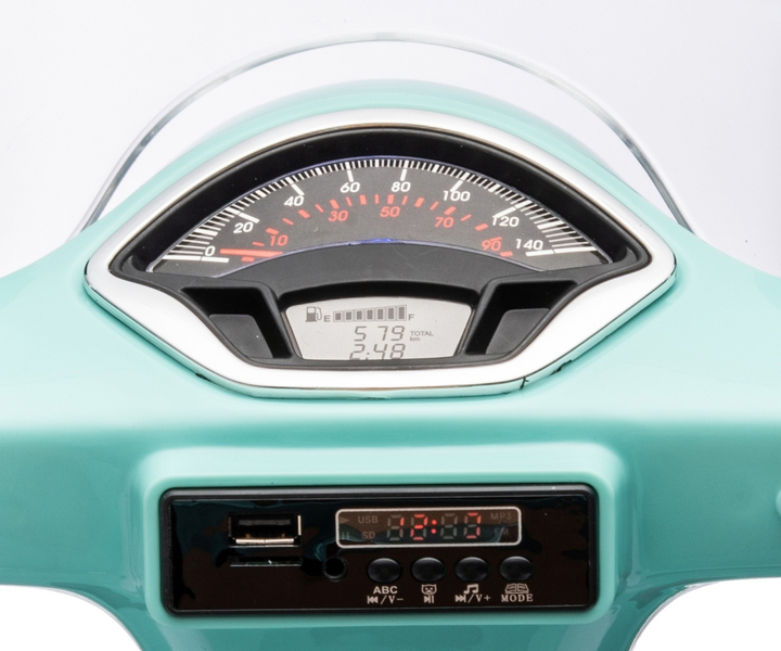 Pojazd elektryczny Milly Mally Vespa GTS Super Miętowy (5901761129762) - obraz 3
