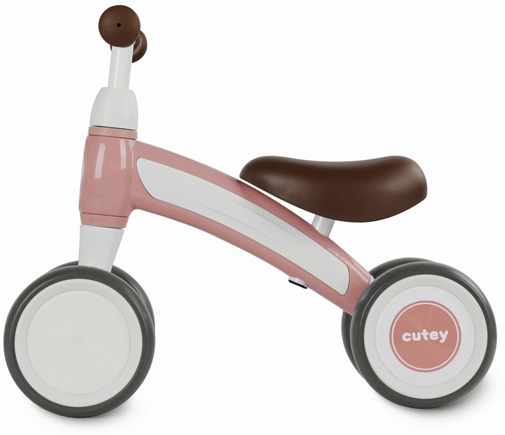 Rowerek biegowy Qplay Cutey Retro Różowy (5061047480953) - obraz 2